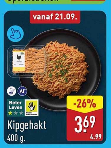 Kipgehakt 400 g.