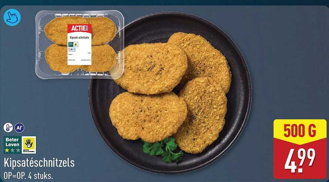 Kipsatéchnitzels
