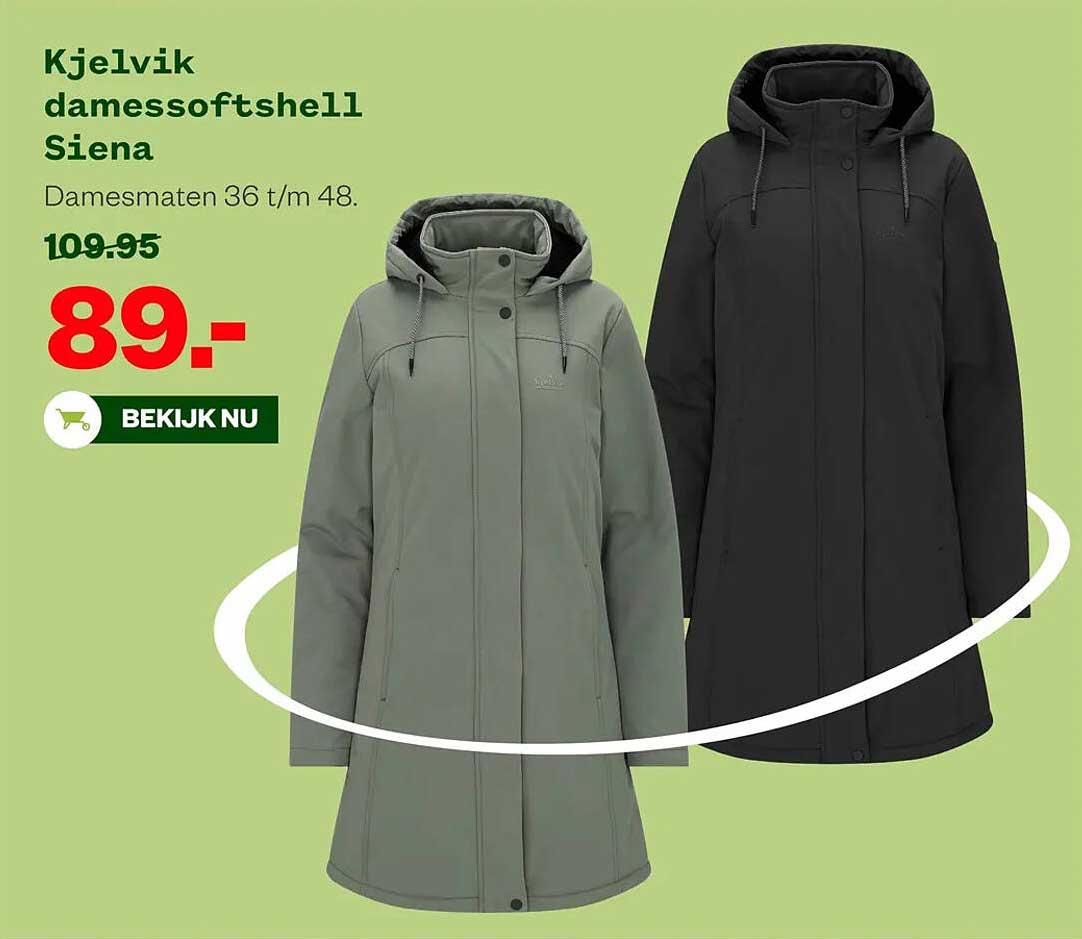 Kjelvik damessoftshell Siena