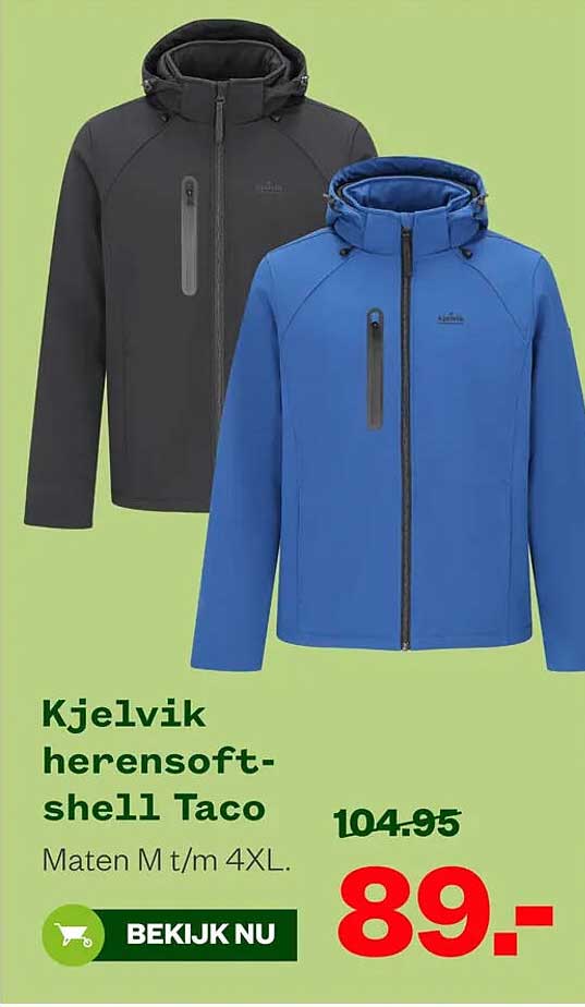 Kjelvik herensoft-shell Taco