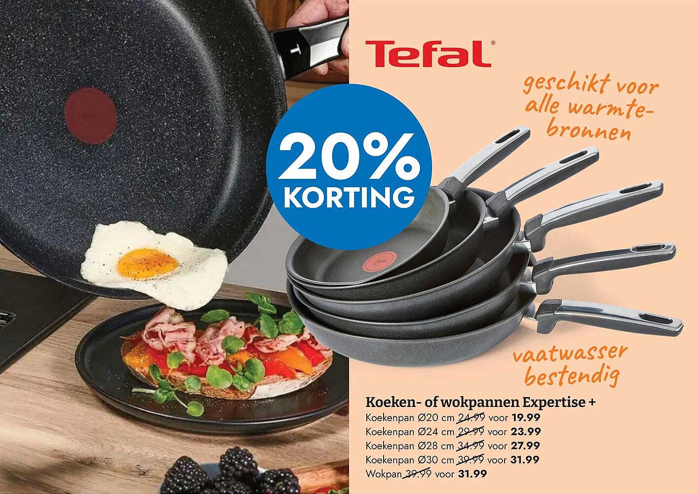 Koeken- of wokpannen Expertise + 20% KORTING