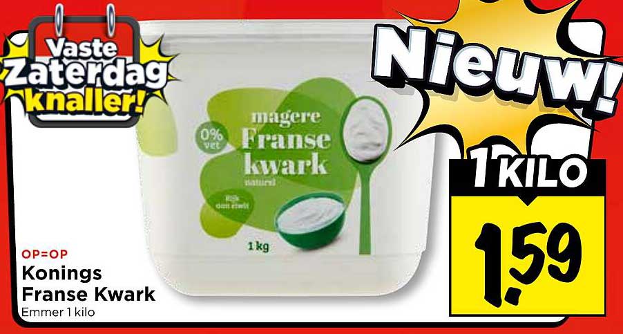 Konings Franse Kwark Emmer 1 kilo 1 KILO