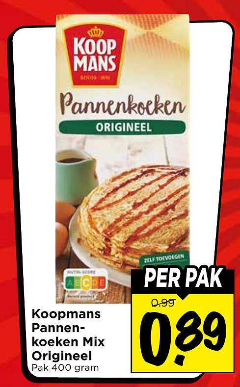 Koopmans Pannenkoeken Mix Origineel