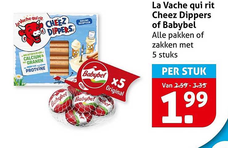 La Vache qui rit Cheez Dippers of Babybel