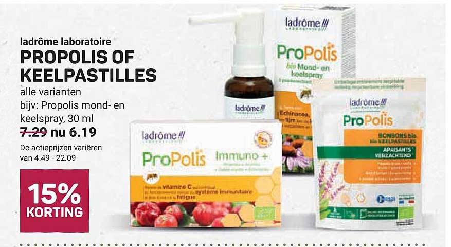 ladrôme laboratoire PROPOLIS OF KEELPASTILLES