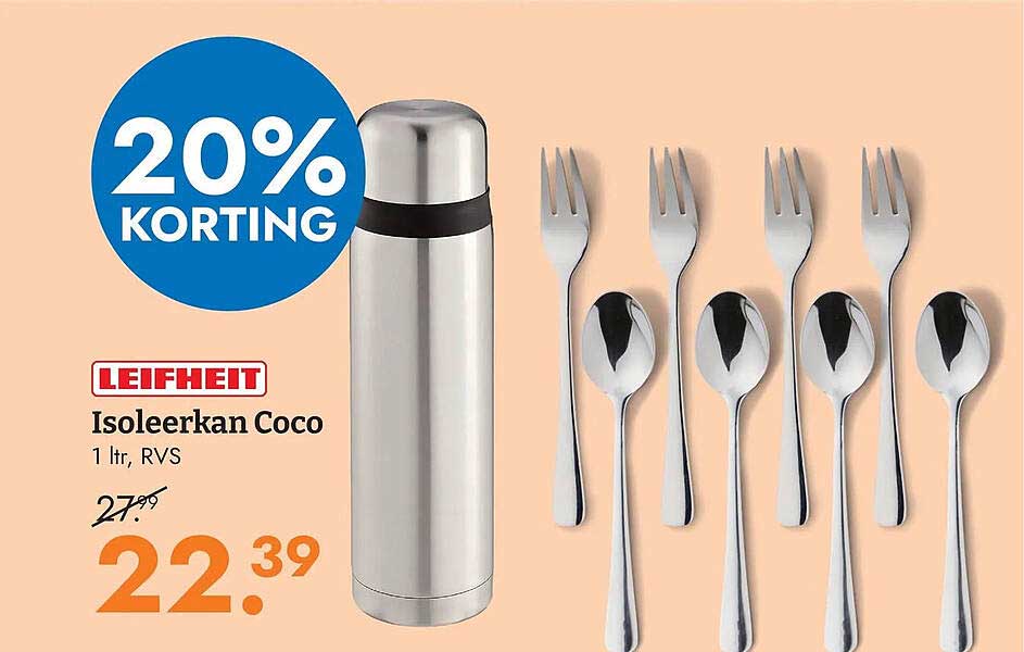 LEIFHEIT Isoleerkan Coco 20% KORTING