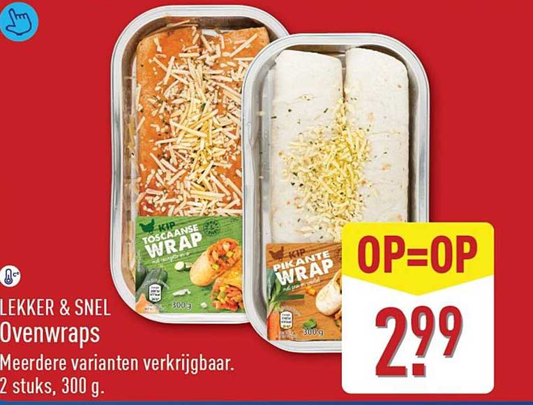 LEKKER & SNEL Ovenwraps Meerdere varianten verkrijgbaar. 2 stuks, 300 g.