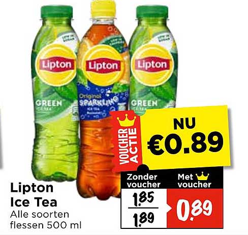 Lipton Ice Tea Alle soorten flessen 500 ml