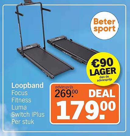 Loopband Focus Fitness Luma Switch iPlus Per stuk DEAl