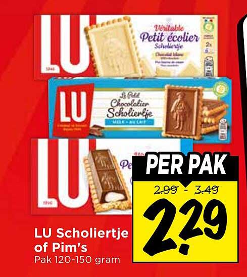 LU Scholiertje of Pim's - PER PAK