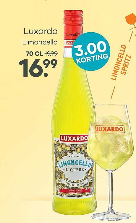 Luxardo Limoncello 70 cl 3.00 korting