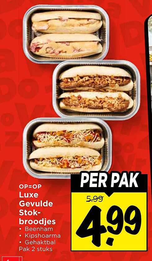 Luxe Gevulde Stokbroodjes