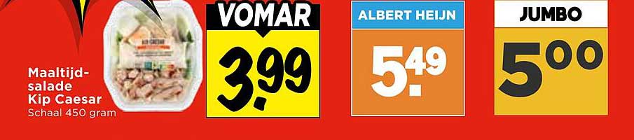 Maaltijd-salade Kip Caesar Schaall 450 gram
