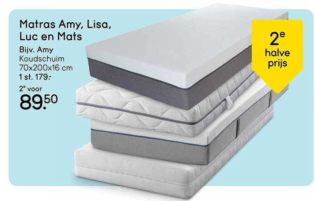 Matras Amy, Lisa, Luc en Mats 2e halve prijs