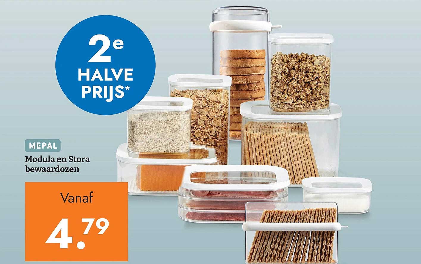 Mepal Modula en Stora bewaardozen 2e halve prijs