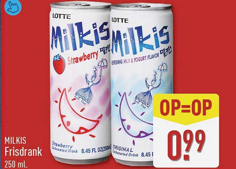 MILKIS Frisdrank 250 ml. OP=OP
