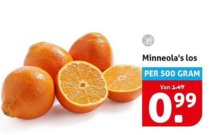 Minneola's los PER 500 GRAM