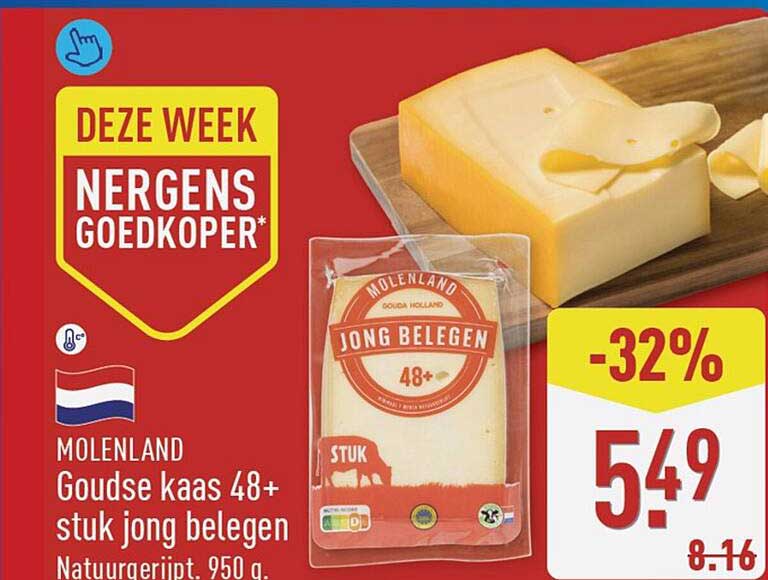 MOLENLAND Goudse kaas 48+ stuk jong belegen