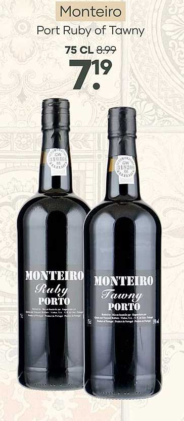 Monteiro Port Ruby of Tawny 75 CL