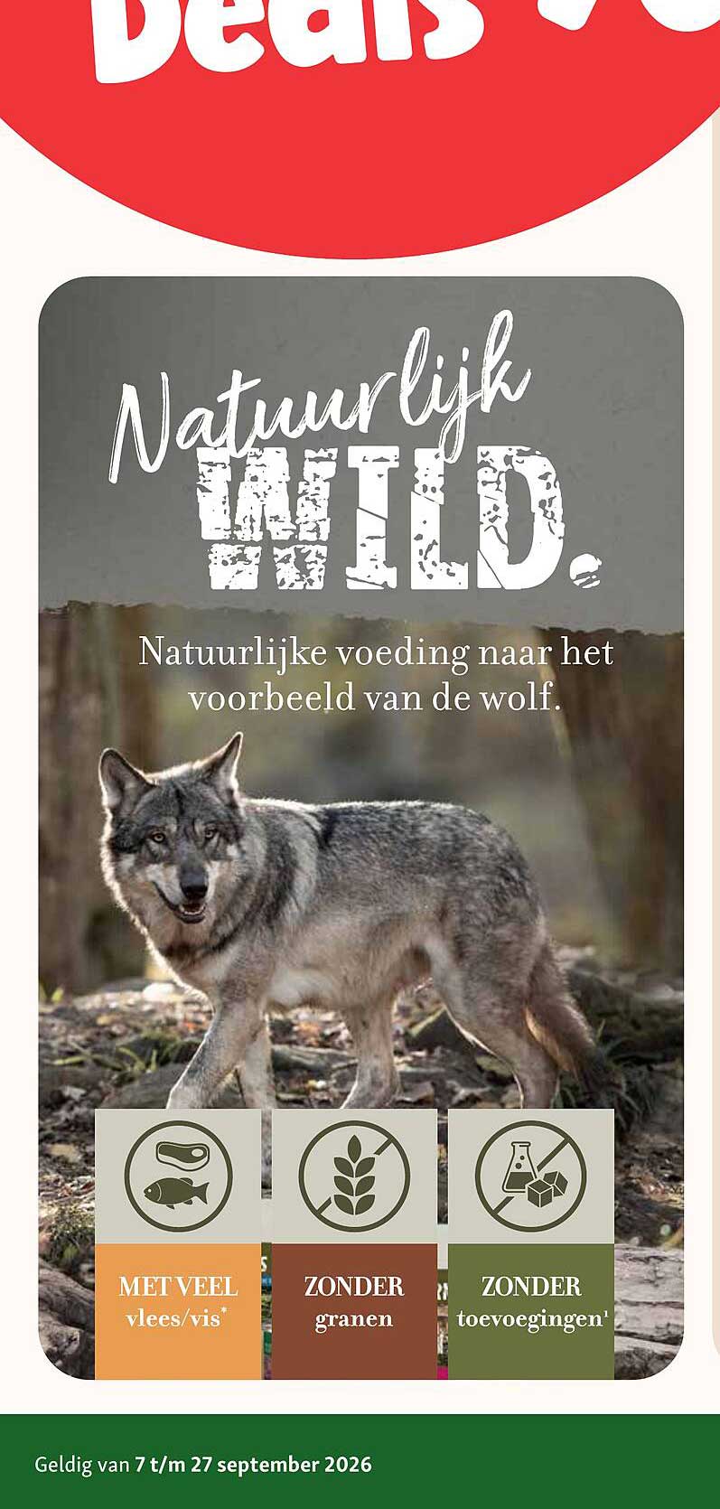 Natuurlijk WILD. Natuurlijke voeding naar het voorbeeld van de wolf.