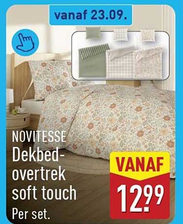 NOVITESSE Dekbedovertrek soft touch Per set. vanaf 23.09.