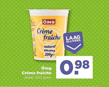 Öing Crème fraîche Beker 200 gram