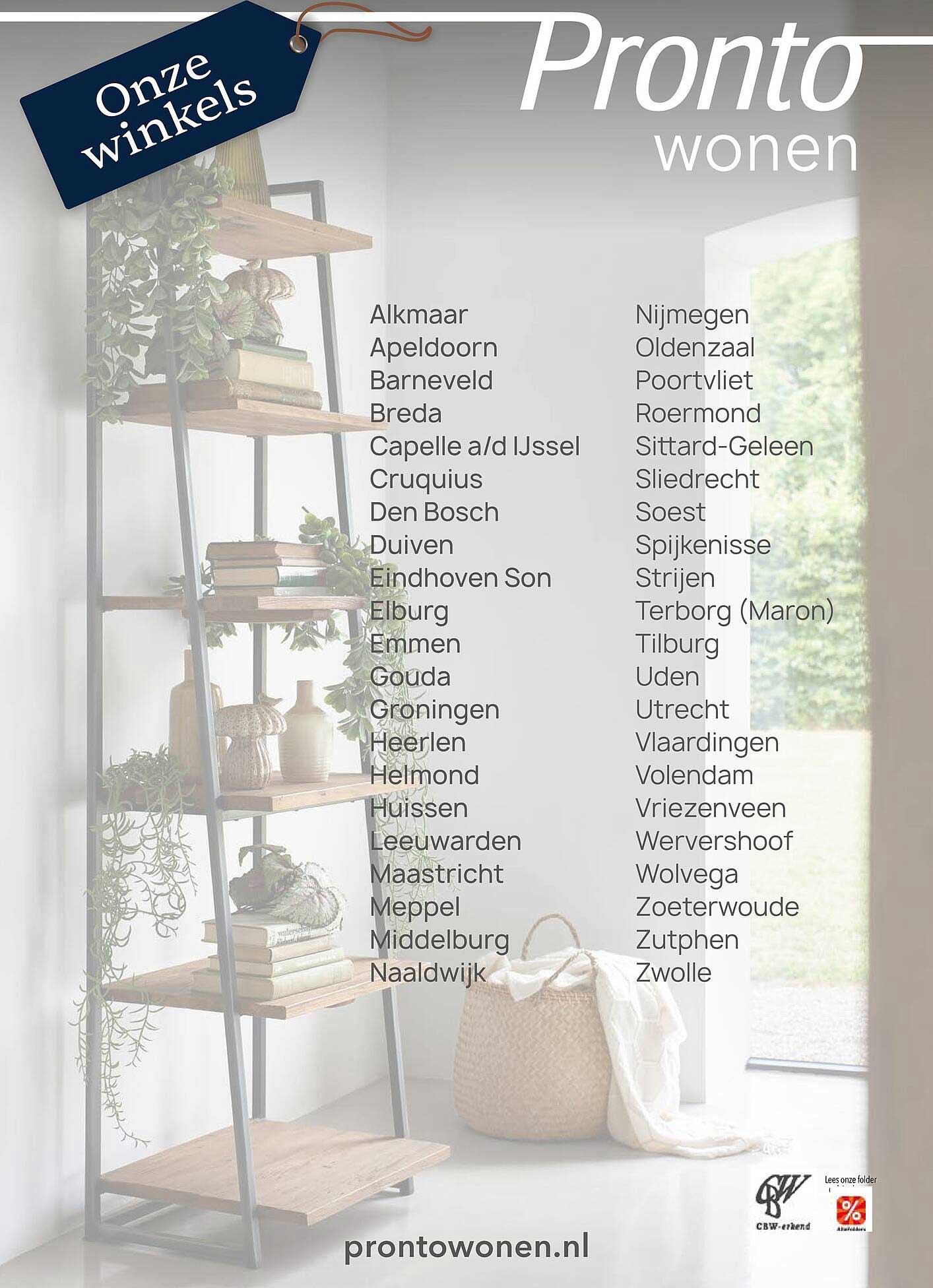 Onze winkels