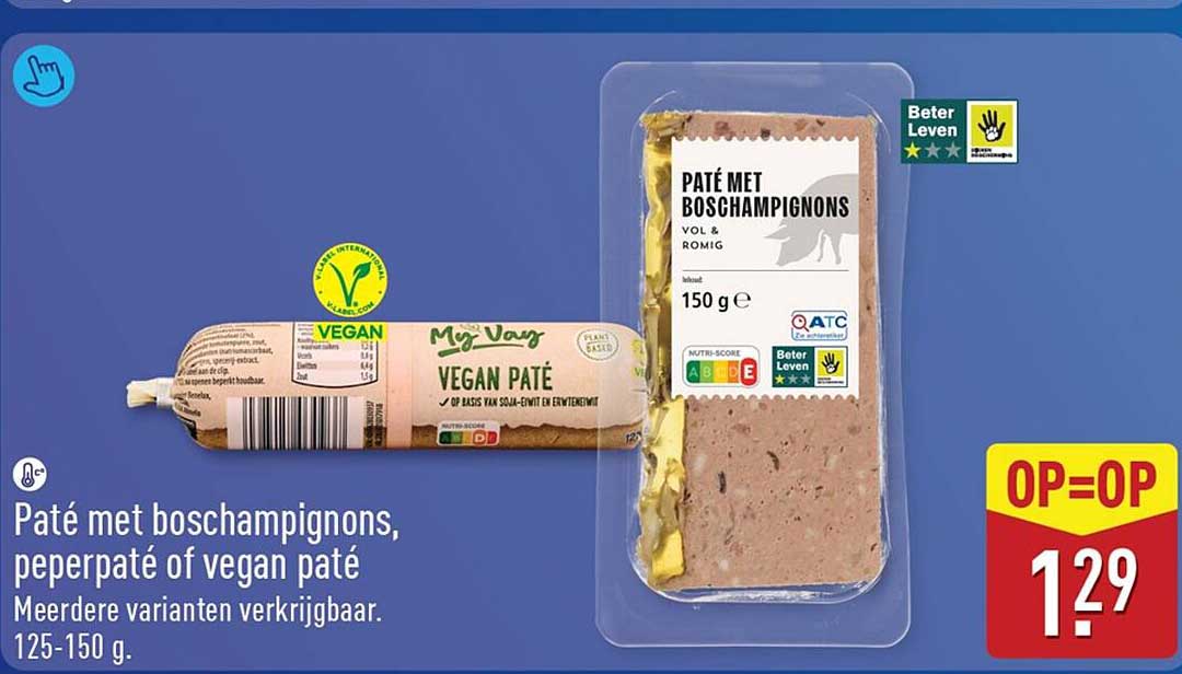 Paté met boschampignons, peperpaté of vegan paté