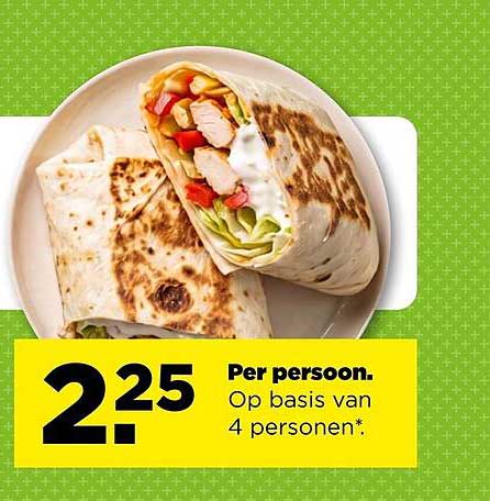 Per persoon. Op basis van 4 personen*