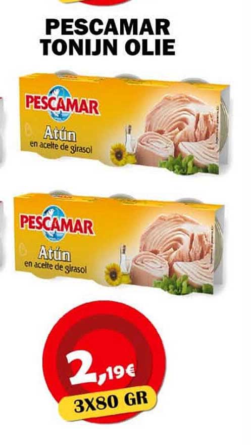 PESCAMAR TONIJN OLIE