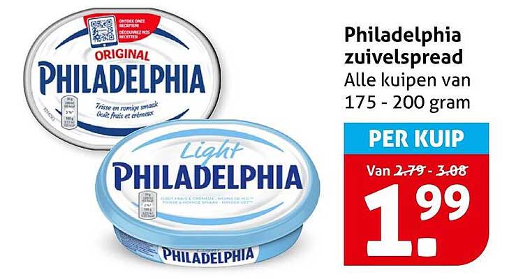 Philadelphia zuivelspread