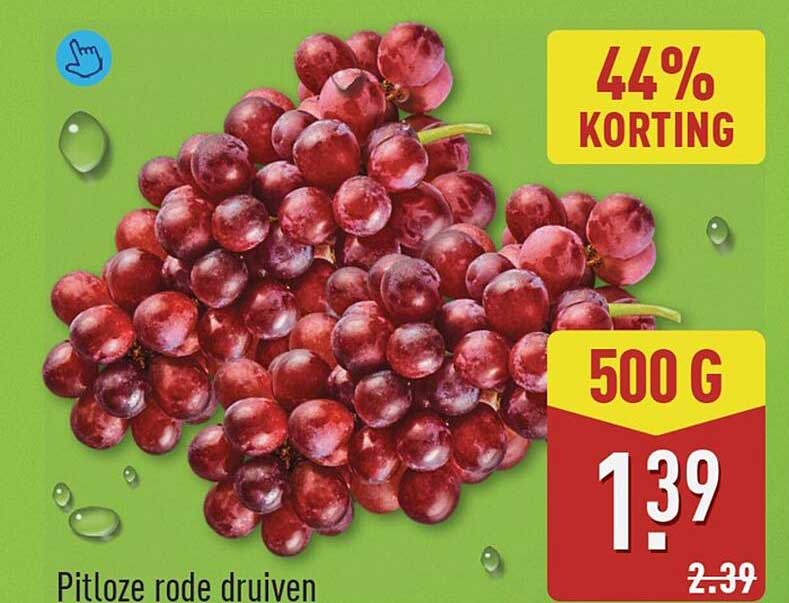 Pitloze rode druiven