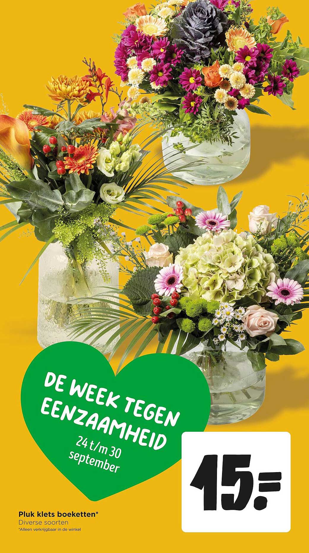 Pluk klets boeketten*
