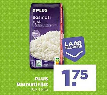 PLUS Basmati rijst Pak 1 kilo