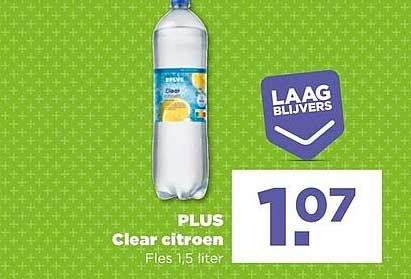 PLUS Clear citroen Fles 1,5 liter