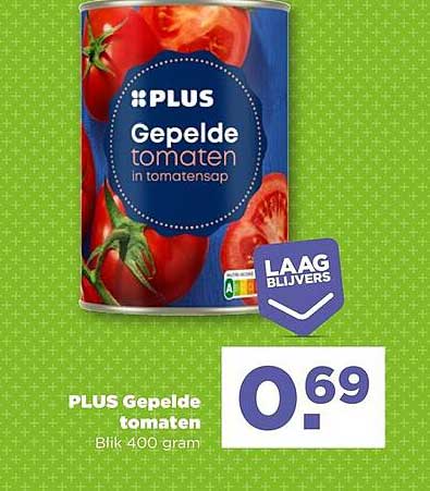 PLUS Gepelde tomaten