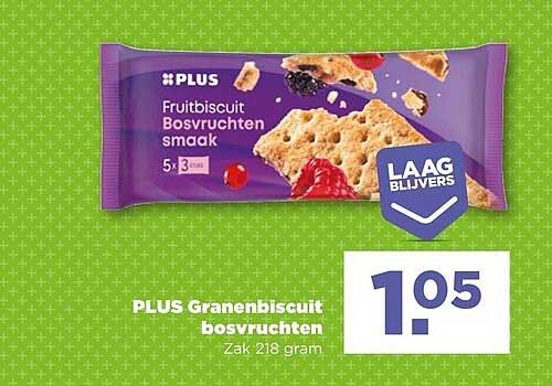 PLUS Granenbiscuit bosvruchten