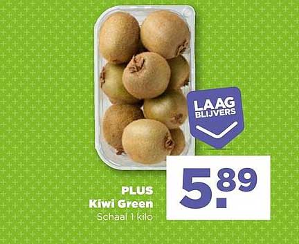 PLUS Kiwi Green Schaal 1 kilo LAAG BLIJVERS