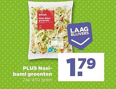 PLUS Nasi-bami groenten Zak 450 gram