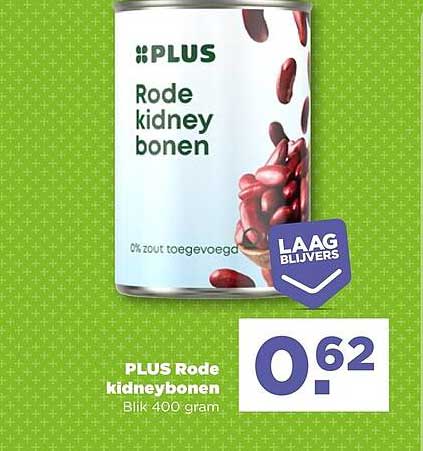 PLUS Rode kidneybonen Blik 400 gram
