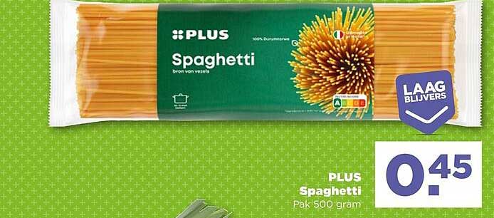 PLUS Spaghetti Pak 500 gram