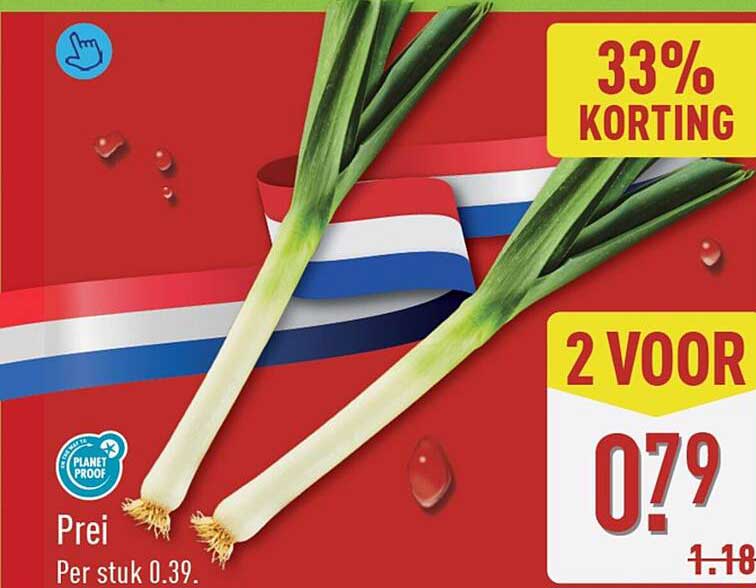 Prei 33% korting