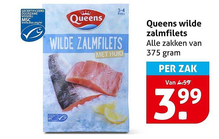 Queens wilde zalmfilets
