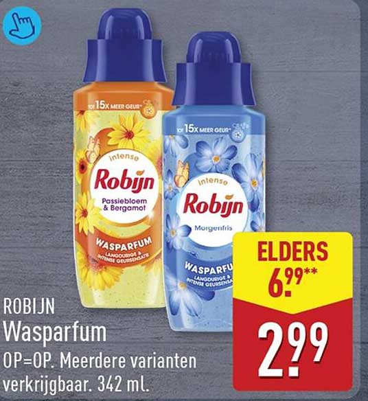 ROBIJN Wasparfum OP=OP. Meerdere varianten verkrijgbaar. 342 ml.