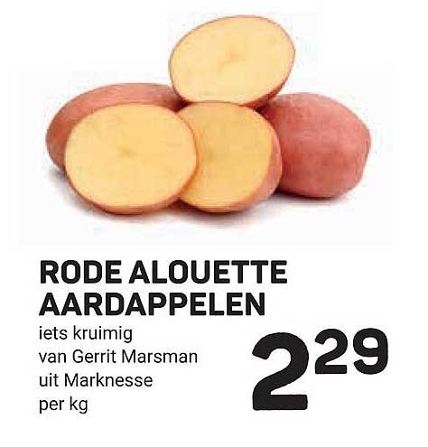 RODE ALOUETTE AARDAPPELEN