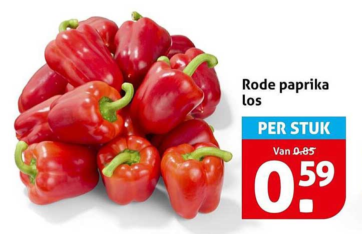 Rode paprika los