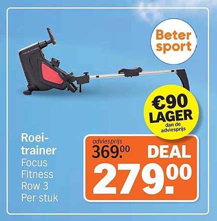 Roei-trainer Focus Fitness Row 3 Per stuk DEAL