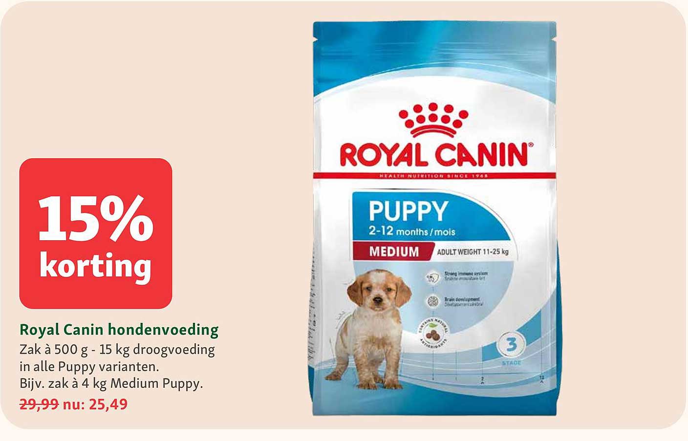 Royal Canin hondenvoeding 15% korting