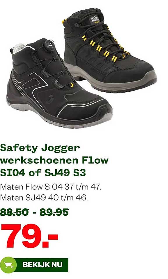 Safety Jogger werkschoenen Flow SI04 of SJ49 S3