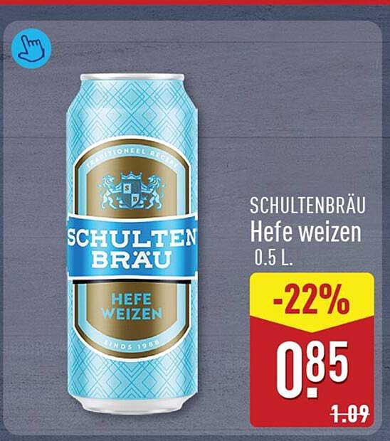 SCHULTENBRÄU Hefe weizen 0.5 L. -22%